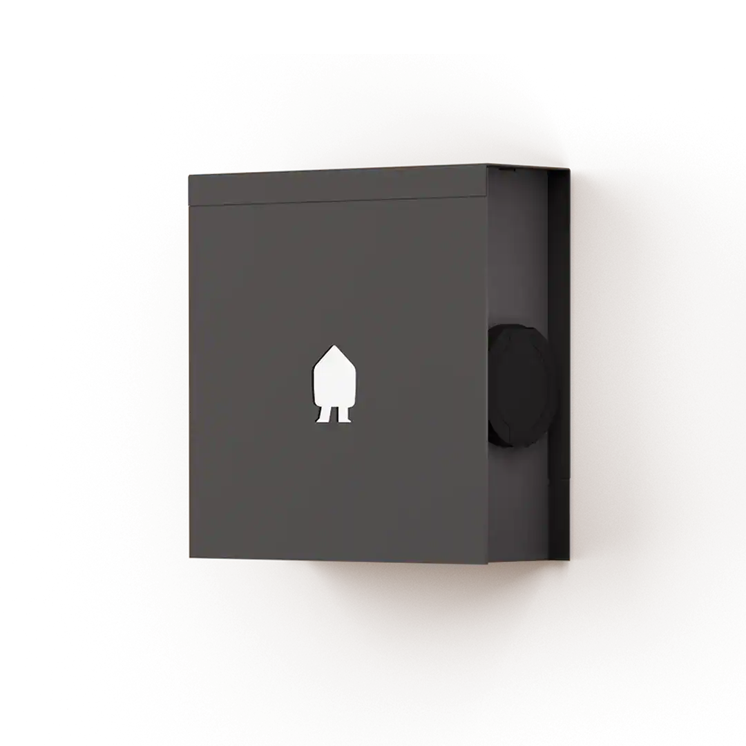 SMAPPEE EV WALL 22kW 1 OF 3-FASE ZWART TYPE 2 SOCKET