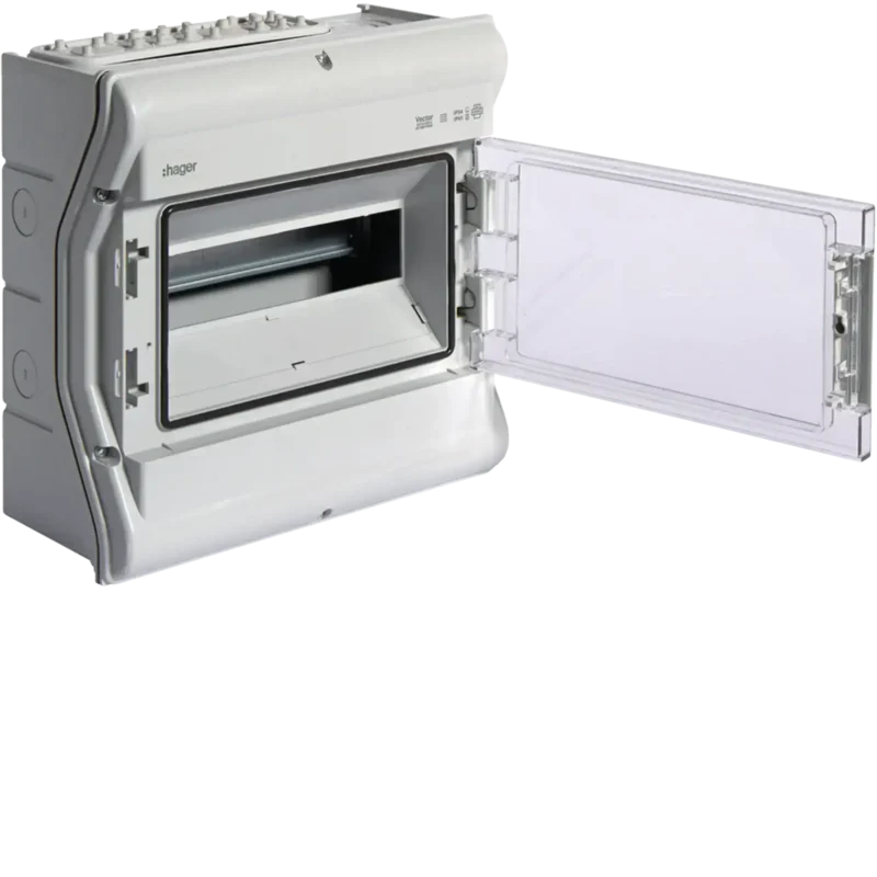 HAGER VERDEELKAST VECTOR 1RIJ 12 MODULES