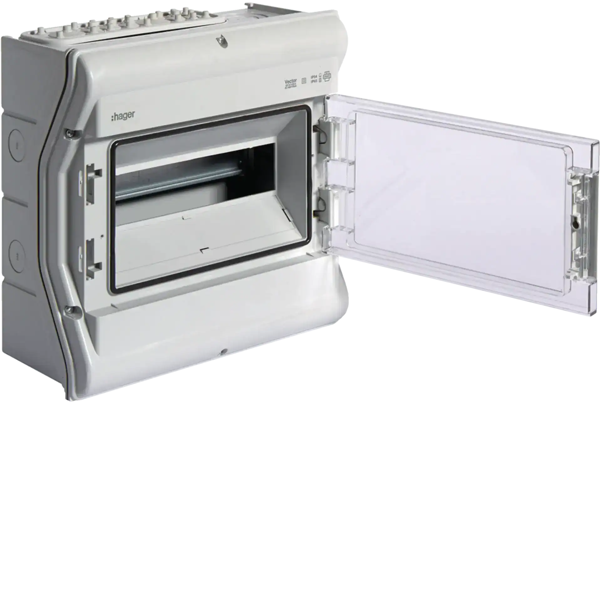 HAGER VERDEELKAST VECTOR 1RIJ 12 MODULES