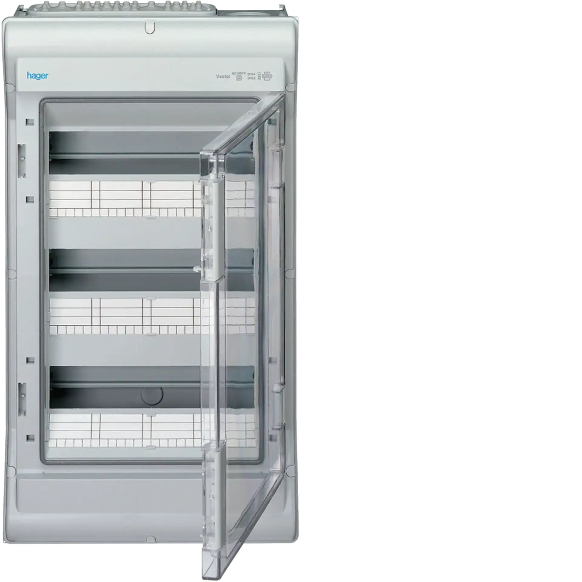 HAGER VERDEELKAST VECTOR 3RIJEN 36 MODULES